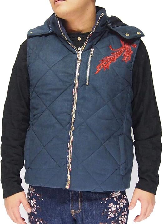 Amazon | 絡繰魂(カラクリダマシイ) ダイヤキルト 鳳凰刺繍 中綿入り